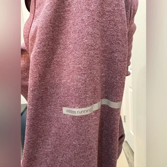 Adidas Running Climalite Quarter Zip Long Sleeve Pullover Size medium - Picture 7 of 12